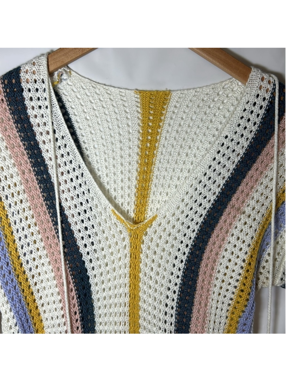 Boho Bohemian crochet cover up dress knit beach loungewear hippie Boho colourful - Picture 6 of 11